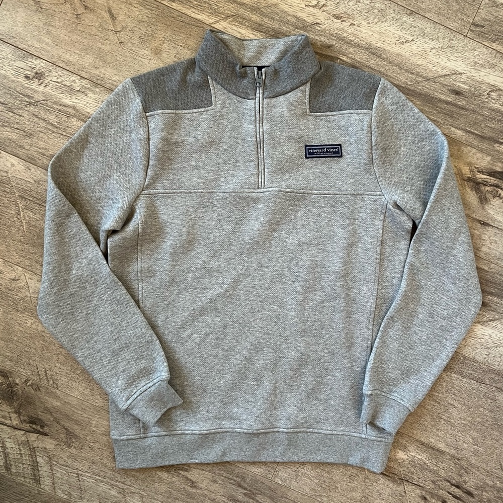 Vineyard Vines Saltwater Fleece Shep Shirt Men’s XS Color:Gray Heather